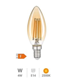Lâmpada LED vela Vintage 4W E14 2500K 200671004