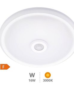 Plafon teto LED c/ sensor movimento 16W 3000K 203610002