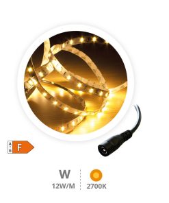 Fita LED 5mts 12W/M 2700-3000K IP44 24V 204030018