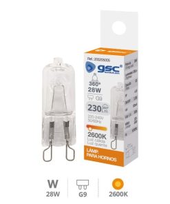 Lâmpada halógena para forno 28W G9 205205005