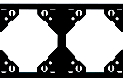 Espelho Duplo Horizontal 50921TPT Efapel
