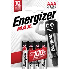 Blister de 4 Pilhas AAA 629612 Energizer