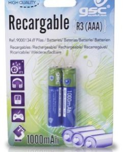 Pilha Recarregável Ni-MH AAA 1,2V 1000mAH GSC