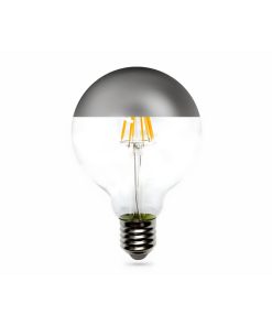 Lâmp LED Filamentos G95 Silver E27 6W 3000k 00738