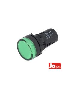 Sinalizador Painel redondo 24V 29mm verde